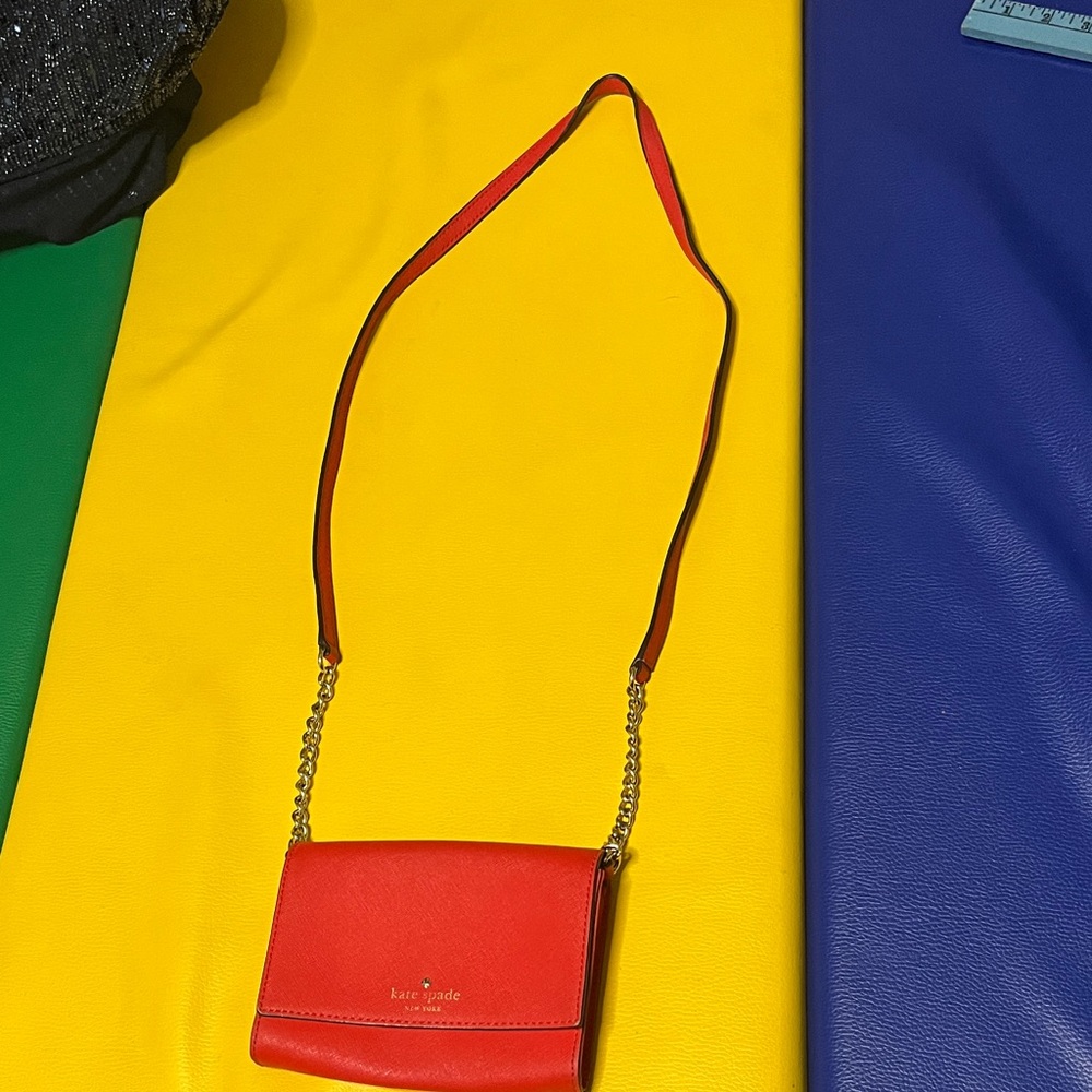 Kate Spade Cherry Red Crossbody Bag small fair condition